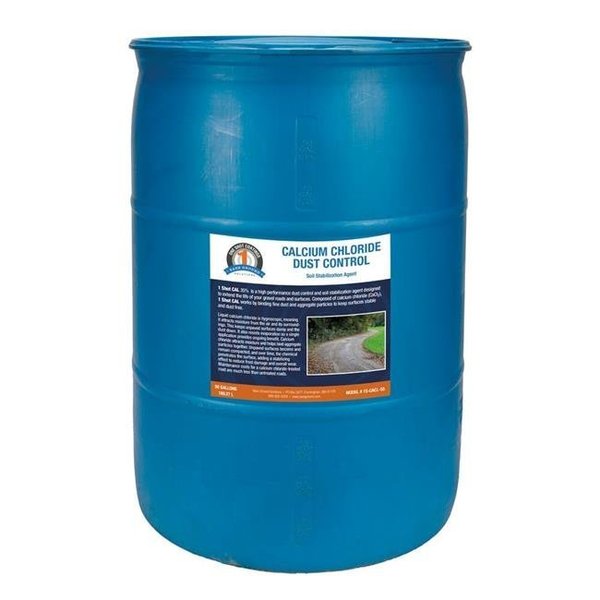 Bare Ground Bare Ground 1S-CaCl-30 30 gal One Shot Drum of Calcium Chloride Dust Control 1S-CaCl-30
